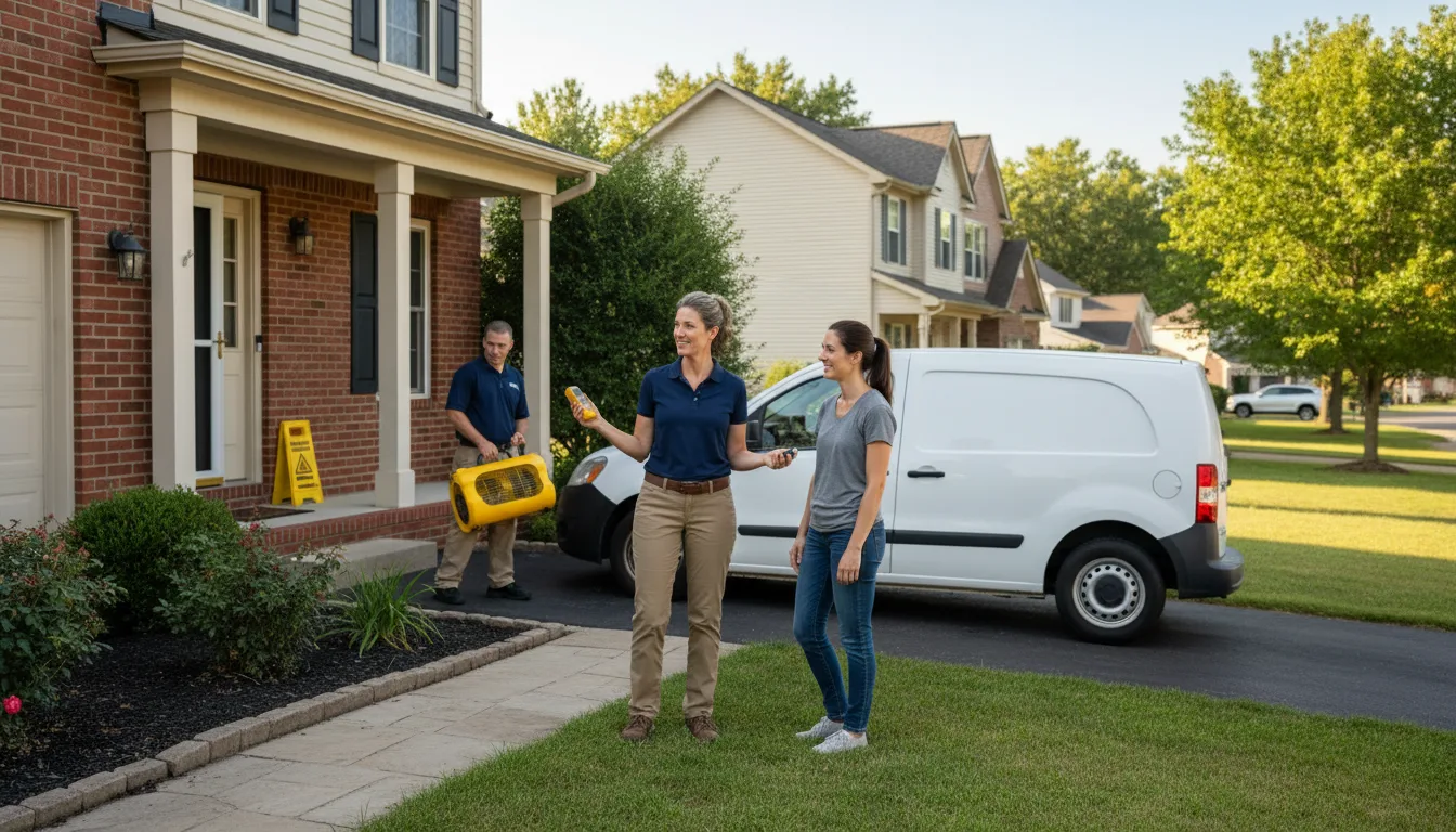 Residential water damage restoration in Star Junction, PA